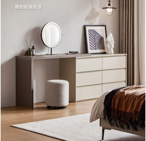 Chic White Vanity with Storage #102