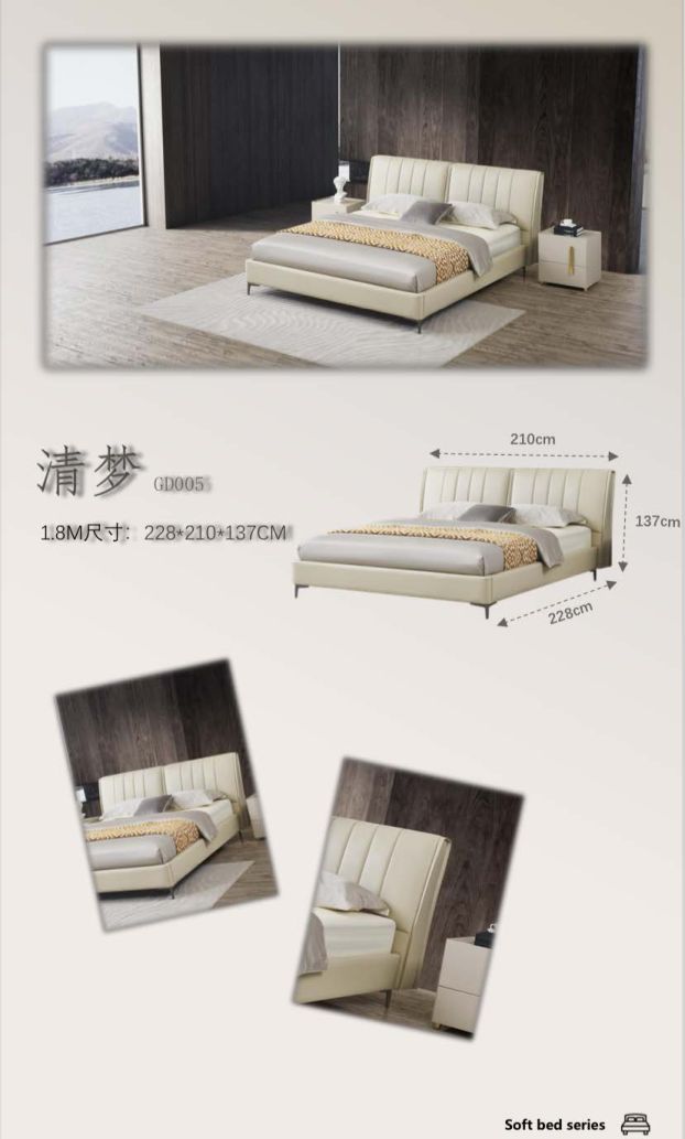 Cozy White Platform Bed #11