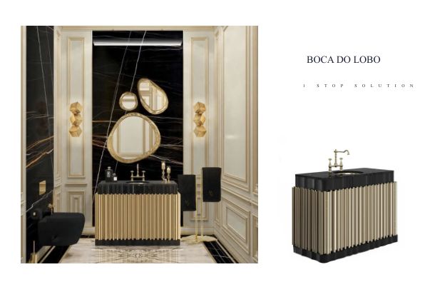 Luxury Gold and Black Cabinet #19