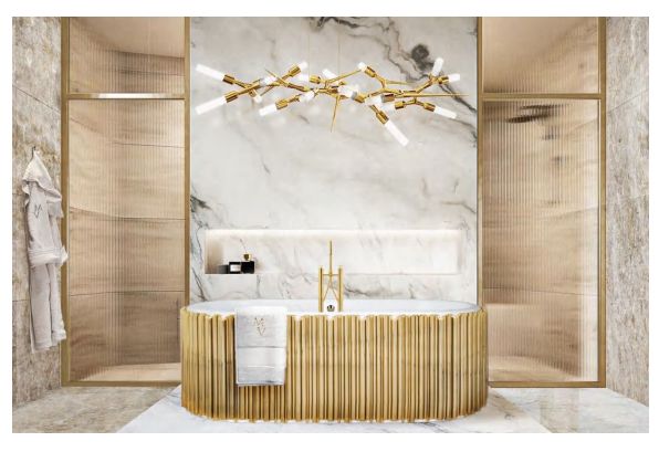 Luxury Gold Bathroom Tub #23