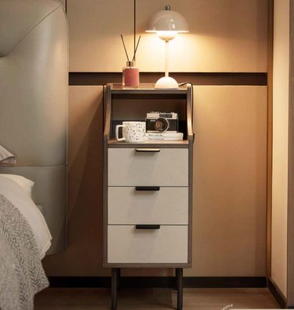 Chic Walnut Nightstand #36