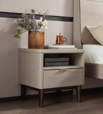 Classic Gray Nightstand #42