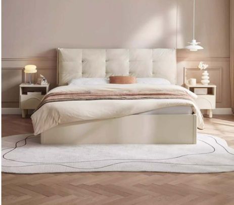 Elegant White Canopy Bed #48