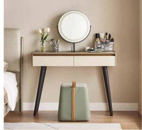 Luxurious Wood and White Vanity #83