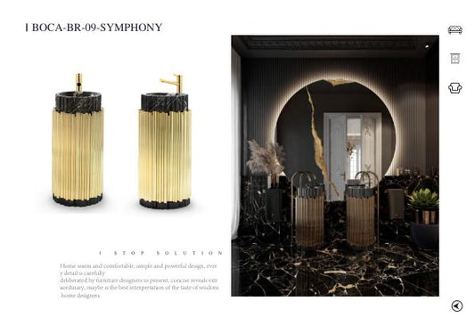 Luxury Gold and Black Cabinet #21