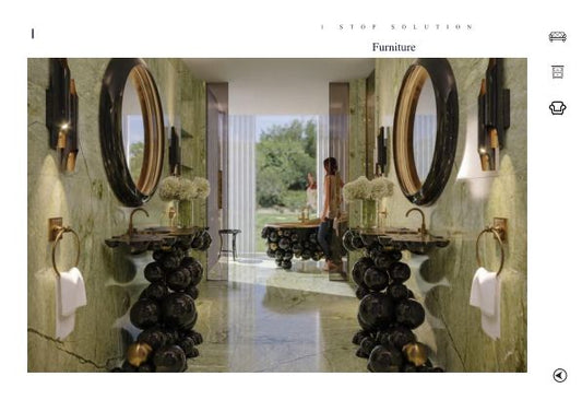 Luxury Gold and Black Bathroom Vanity #3