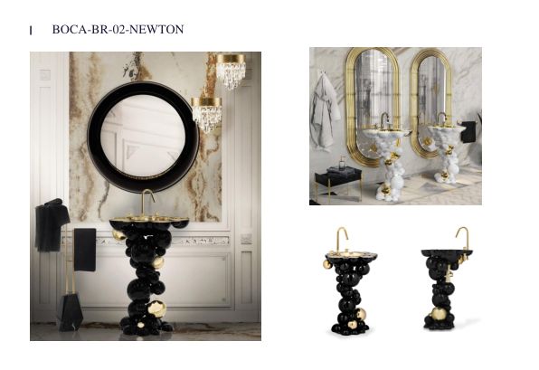 Luxury Gold and Black Bathroom Vanity #5