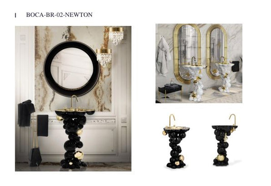 Luxury Gold and Black Bathroom Vanity #5