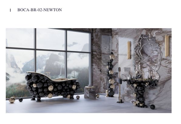 Luxury Gold and Black Bathroom Vanity #6