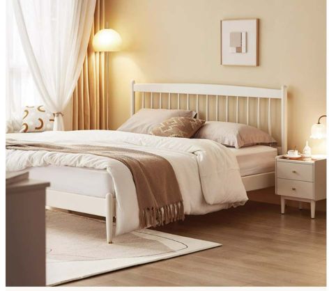 Modern White Bed #66