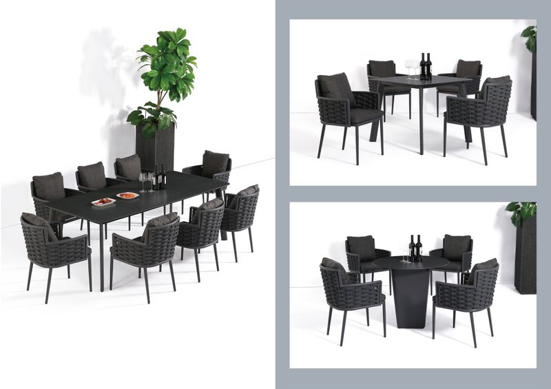 Modern Black Conference Table and Chairs #10