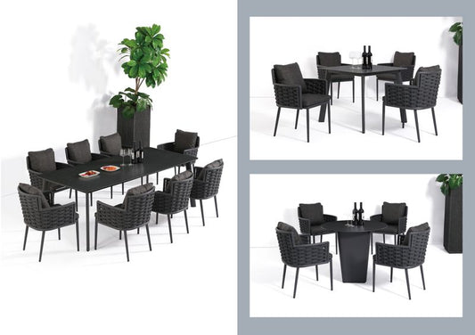 Modern Black Conference Table and Chairs #10