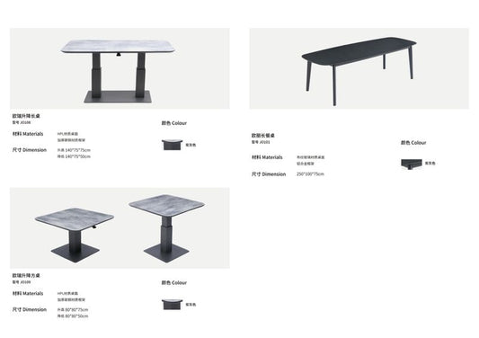 Modern Gray Table #28