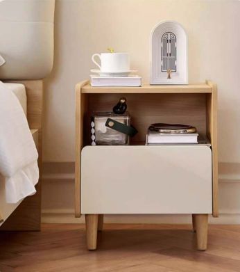 Sleek Walnut Nighstand #30